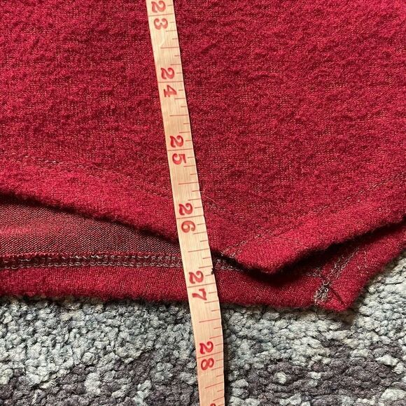 Soft Surroundings Cowl Neck Tunic SZ XS Gray Red Top Fall Capsule Wardrobe - Picture 8 of 9